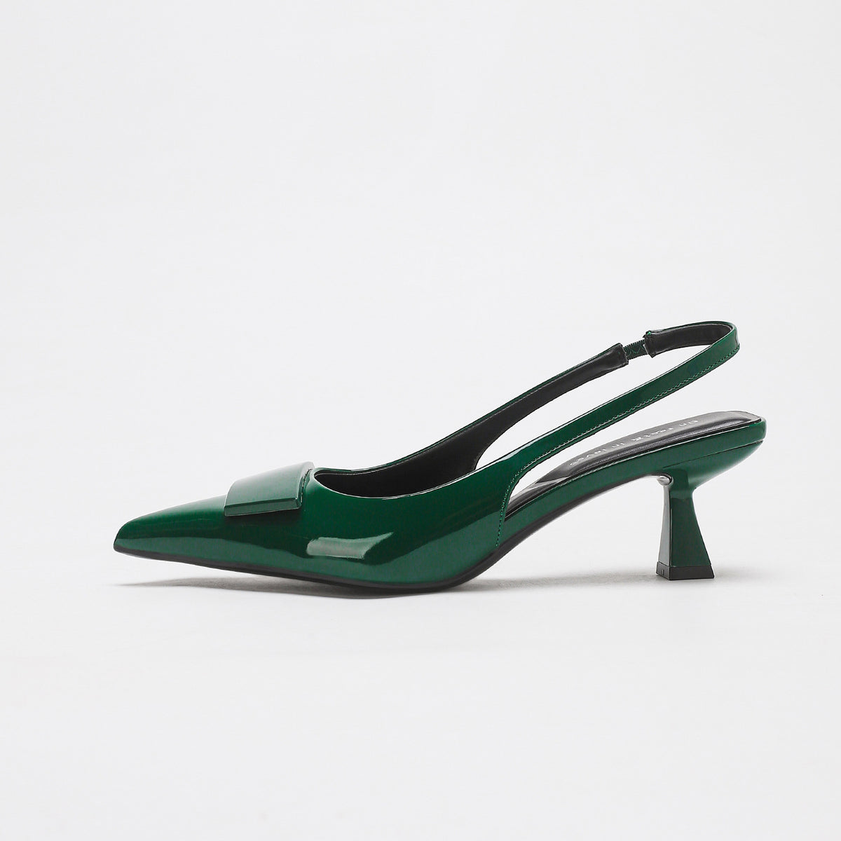 Cascia Folded Bow Low Heel Slingbacks