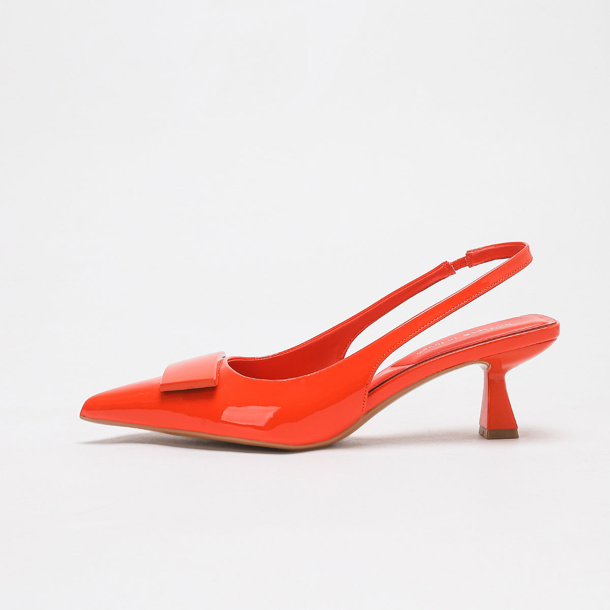 Cascia Folded Bow Low Heel Slingbacks