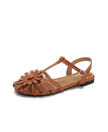 Pimlico Flower Trim Caged Flat Sandals