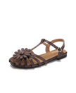 Pimlico Flower Trim Caged Flat Sandals