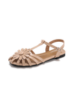 Pimlico Flower Trim Caged Flat Sandals