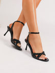 Honfleur Gold Ball Stud Strap Sandals