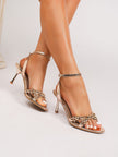 Honfleur Gold Ball Stud Strap Sandals