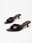 Nervi Pointed Peep Toe Backless Mules