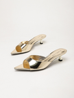 Nervi Pointed Peep Toe Backless Mules