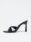 Venasque Cross Strap Stiletto Mule Sandals