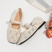 Agde Embroidered Mesh Mary Jane Flats