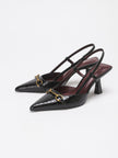 Atrani Croc Horsebit Slingback Pumps
