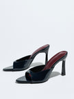 Mayfair Square Open Toe Stiletto Mules