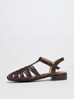 Carrara Woven Closed Toe Block Heel Sandals