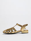 Carrara Woven Closed Toe Block Heel Sandals
