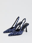 Bosquet Polka Dot Slingback Stiletto Heels
