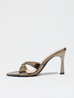 Venasque Cross Strap Stiletto Mule Sandals