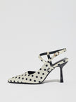 Bretagne Polka Dot Pointed Toe Slingbacks