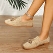 Auch Fringed Tassel Slip-On Loafer Flats