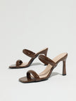 Imola Two Band Square Toe Stiletto Mules