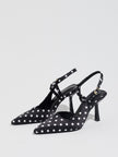 Bretagne Polka Dot Pointed Toe Slingbacks