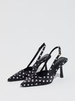 Bosquet Polka Dot Slingback Stiletto Heels
