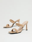 Imola Two Band Square Toe Stiletto Mules