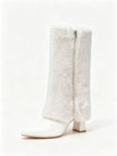 Cassis Faux Fur Fold Over Knee High Boots