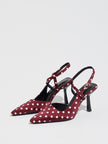 Bretagne Polka Dot Pointed Toe Slingbacks