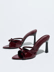 Auteuil Bow Pointed Toe Stiletto Mules