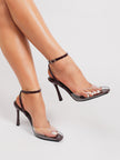 Panarea Clear Band Ankle Strap Sandals